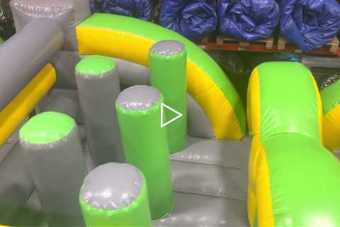 65 ft. Obstacle course rental. 35 ft. Radical obstacle course and Radical 7 element obstacle course.