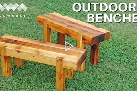 How to Build Outdoor Benches