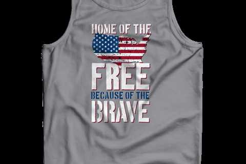 Home Of The Free Because Of The Brave - Gray - bestvaluegifts