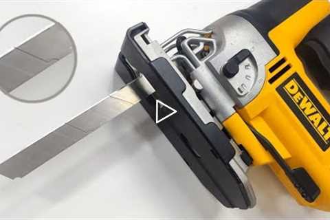 GENIUS | See how you can use a razor blade in your JigSaw - Woodworking