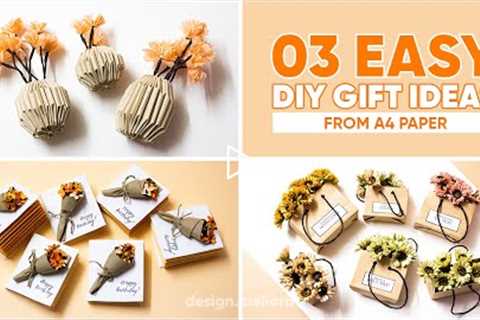 03 EASY DIY Handmade Gifts Ideas from A4 PAPER | DIY PAPER CRAFT