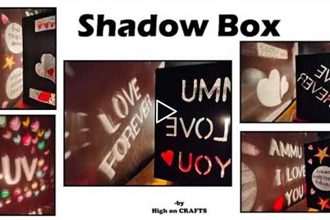 Shadow Box DIY | Love Gift ideas | Cardboard craft | Art and craft | Wedding anniversary surprise
