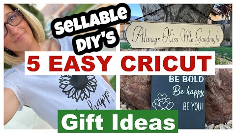 5 GENIUS Cricut HACKS and GIFT IDEAS that you can SELL, BLANKS that are PERFECT for CUSTOMIZING