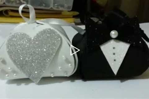 DIY - Crafts - How to Make a Wedding Gift Box + Tutorial .