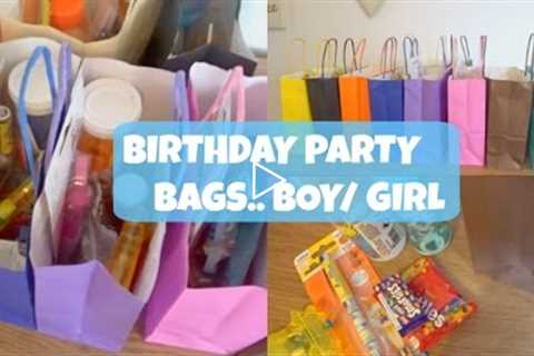 BIRTHDAY PARTY BAGS.. BOY & GIRL IDEAS! | EVERYDAY MAY 26