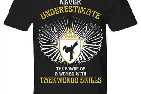 Woman With Taekwondo Skills, black Premium Tee. Model 6400014