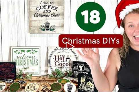 18 Christmas DIYs || Christmas Wood Projects That Are Perfect For Sellers || Christmas Crafts