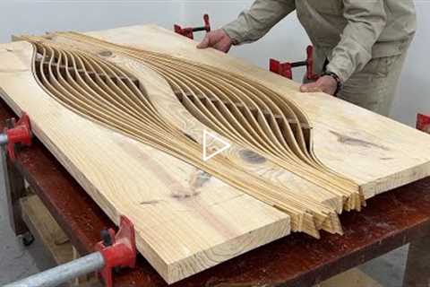 Amazing Woodworking Art - Build A Table With Artistic Curves