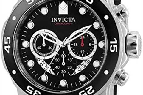 Invicta Men’s 6977 Pro Diver Collection Stainless Steel Watch, Blue Dial Black Polyurethane Watch