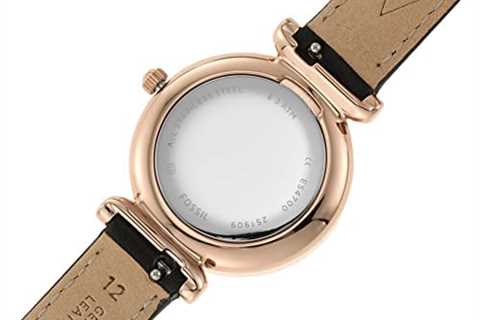 Fossil Women’s Carlie Mini Quartz Stainless Steel and Leather Watch