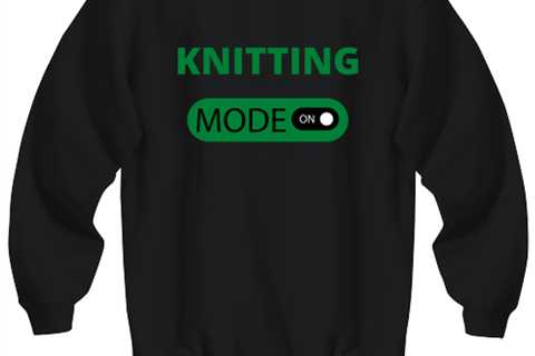 KNITTING, black Sweatshirt. Model 64027