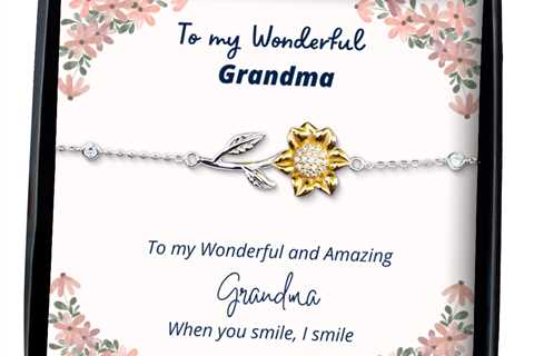 To my Grandma, when you smile, I smile - Sunflower Bracelet. Model 64037