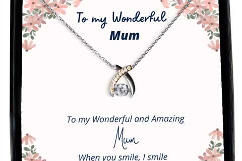 To my Mum, when you smile, I smile - Wishbone Dancing Necklace. Model 64037