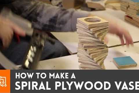 How to make a spiral plywood vase | I Like To Make Stuff