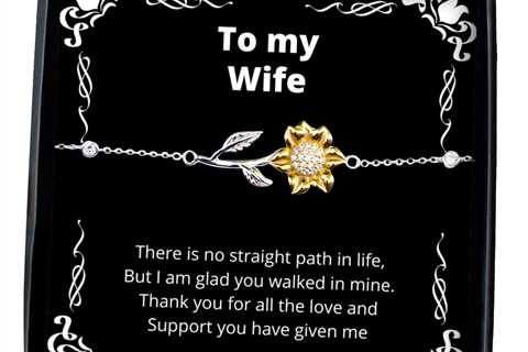 To my Wife, No straight path in life - Sunflower Bracelet. Model 64042
