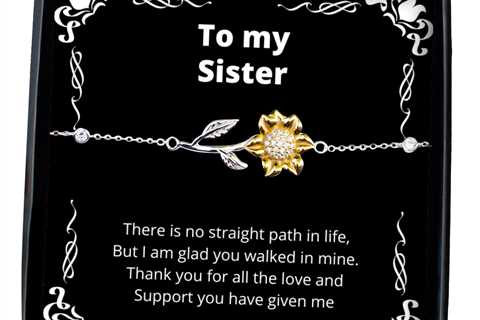 To my Sister, No straight path in life - Sunflower Bracelet. Model 64042