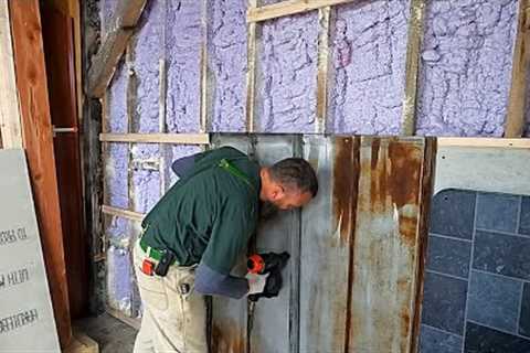 DIY Barn Tin Walls In My Timber Frame, Cheap & Easy