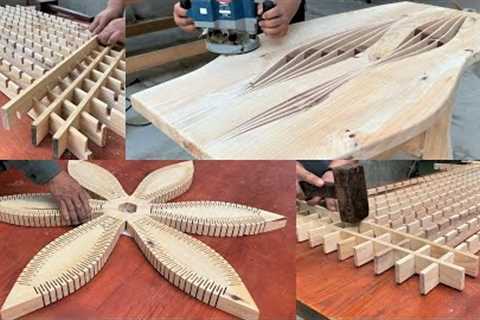 4 Clever And Creative Woodworking Design Projects // Modern And Unique Wooden Table Design