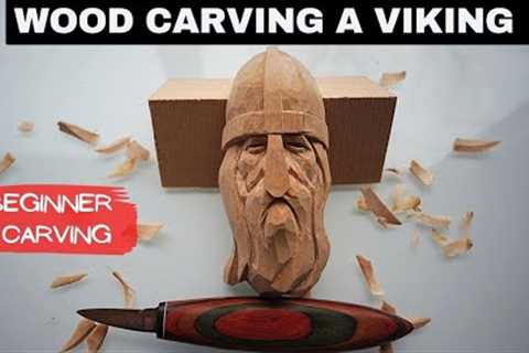 Fierce Viking -  DIY Wood Carving For Beginners--Perfect Bushcraft Project