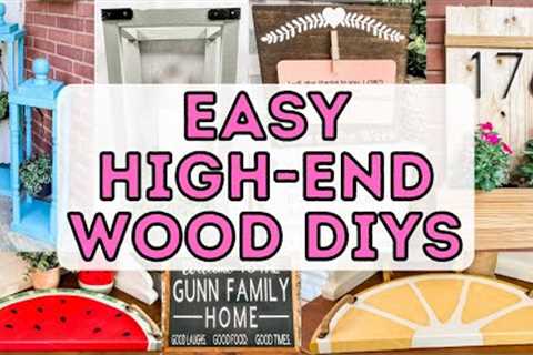 EASY High-End WOOD DIYS Anyone Can Make! (Hardware Store Secrets Exposed!)