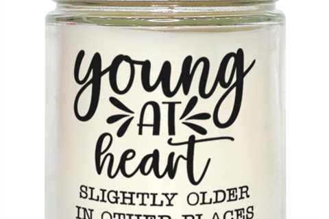 Young at heart slightly older in other places,  Vanilla candle. Model 60048