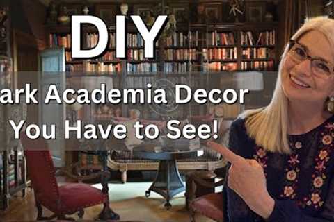 DIY Dark Academia Home Decor/English Library Decor Projects