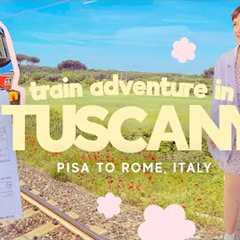 Travel day to Italy 🇮🇹 Riding a italian train through Tuscany ~ Pisa To Rome