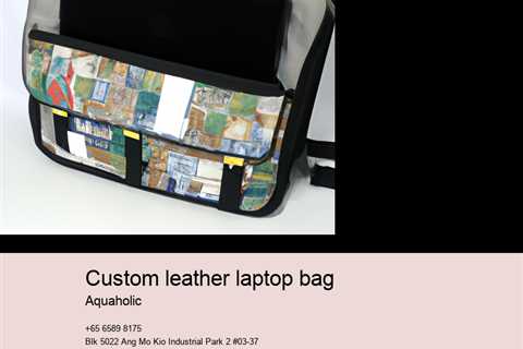 custom leather laptop bag