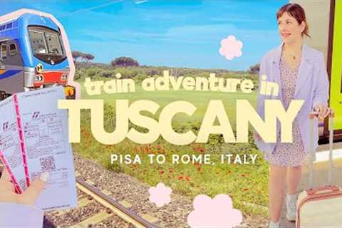 Travel day to Italy 🇮🇹 Riding a italian train through Tuscany ~ Pisa To Rome