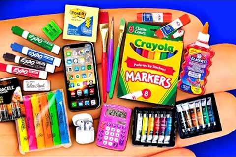 22 DIY MINIATURE SCHOOL SUPPLIES BACK TO SCHOOL 2020