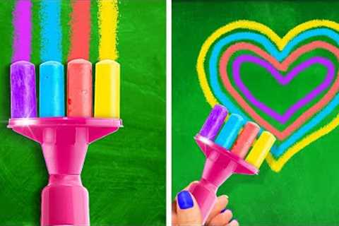 Awesome School Hacks. Rainbow Crafts and DIYs for Crafty Parents