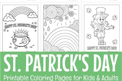 38 St. Patrick's Day Coloring Pages