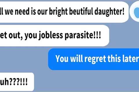 【Apple】My mom who only adores my sister, calls me a parasite and kicks me out! Later she cried...