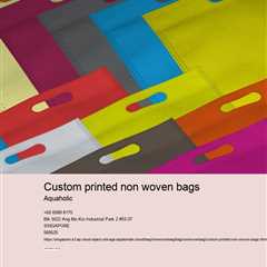 custom printed non woven bags