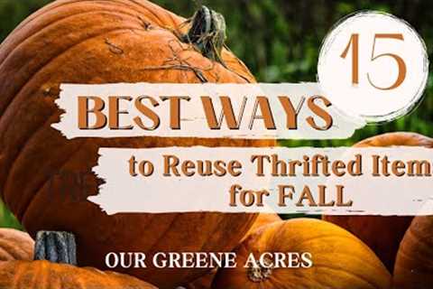 15 BEST Ways To Reuse Thrifted Items for Fall Decor🍁 DIY Projects #diy  #homedecor  #fall