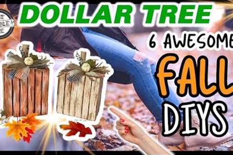 6 BEAUTIFULLY UNIQUE Dollar Tree Fall DIYs for 2023 | Fall Crafts | Trash to Treasure Fall DIY