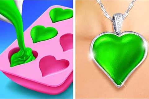 How To Use Epoxy Resin And Polymer Clay For Incredible Art Hacks DIY Jewelry 😍 💍😍