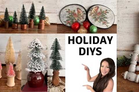 Holiday Wood DIY Ideas | DIY Holiday Decor 2023 | How To Make Spindle Ornaments | Vintage Decor