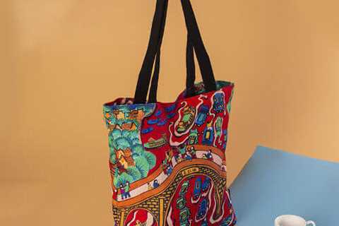 custom print canvas bag