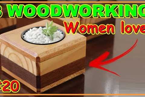 3 WOODWORKING IDEAS WOMEN LOVE (VIDEO #20) #woodwork #woodart #joinery #woodworking