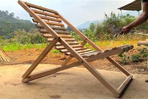 The Most Profitable Woodworking Projects You Can Build // Build an Adjustable Folding Lounge Chair