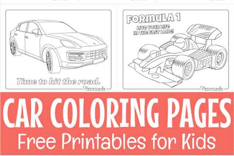 Car Coloring Pages for Kids