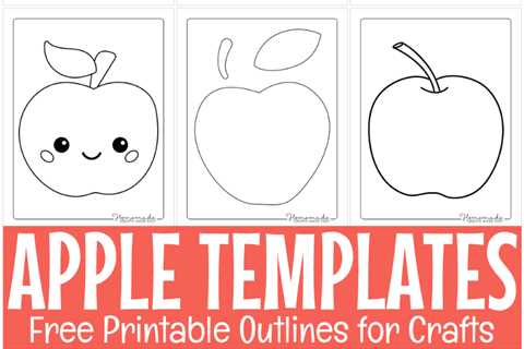 Free Printable Apple Templates for Fall Crafts