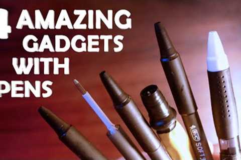 4 Amazing Gadgets To Make With Pens! - Cool Spy Pen Gadgets!!!