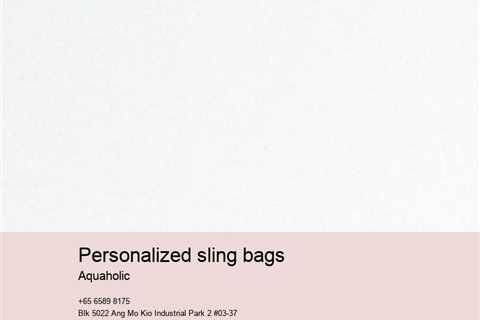 personalized sling bags