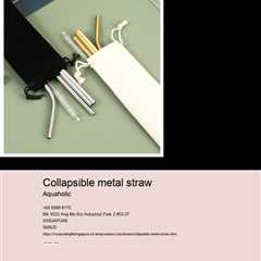 collapsible metal straw