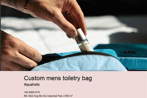 custom mens toiletry bag